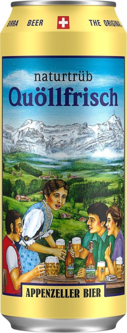 Appenzeller Bier Quöllfrisch naturtrüb Dose Tra 4x6x0.50l