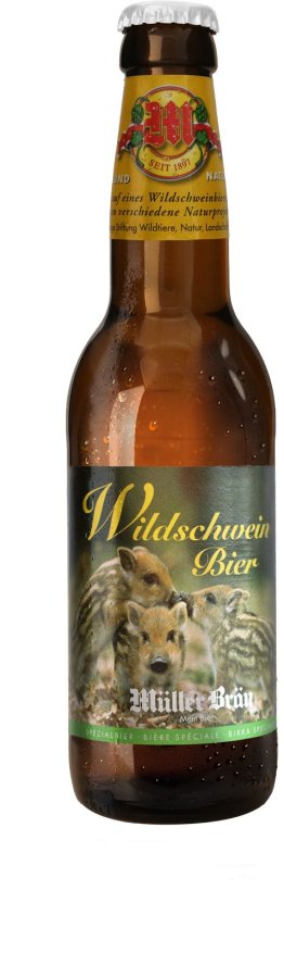 MüllerBräu Wildschweinbier Glas Kar 6x0.33l