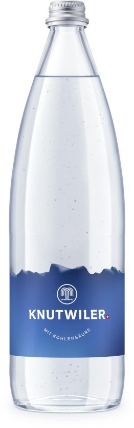 Knutwiler blau mit Kohlensäure Glas Har 12x1.00l