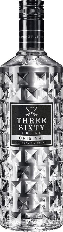 Three Sixty Vodka Original 37.5% Glas Kar 6x0.70l