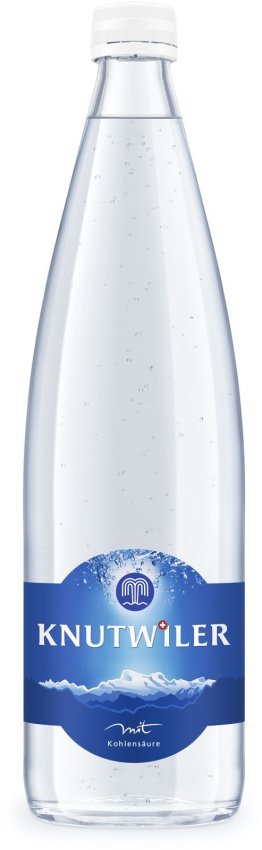Knutwiler blau mit Kohlensäure Glas Har 12x0.75l