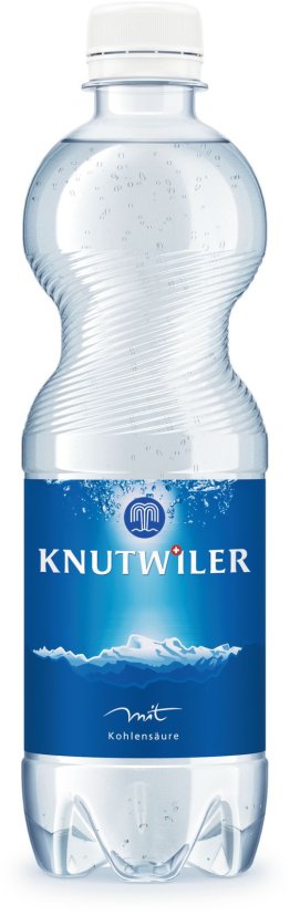 Knutwiler blau mit Kohlensäure PET Tra 24x0.50l