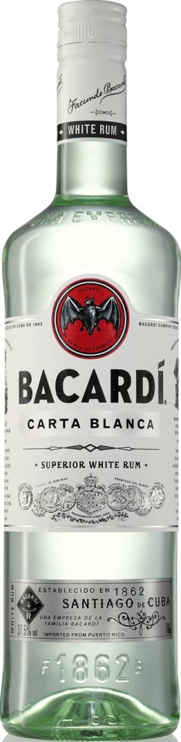 Bacardi CARTA BLANCA Superior White Rum Kar 6x0.70l