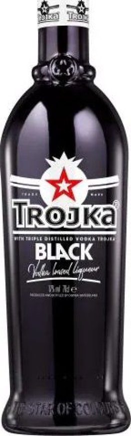 Trojka Vodka Black Likör Kar 6x0.70l