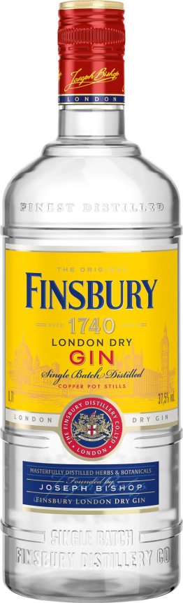 Finsbury Gin London Dry classic 37.5% Glas Kar 6x0.70l