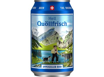 Appenzeller Bier Quöllfrisch hell Dose Kar 24x0.33l