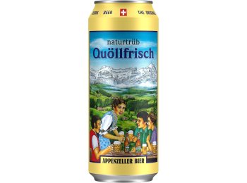 Appenzeller Bier Quöllfrisch naturtrüb Dose Tra 4x6x0.50l
