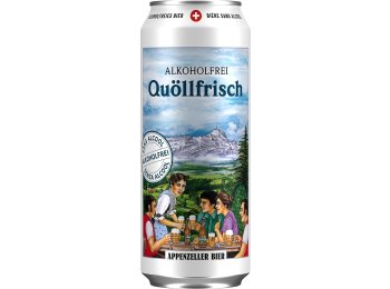 Appenzeller Bier Quöllfrisch alkoholfrei Dose Tra 4x6x0.50l